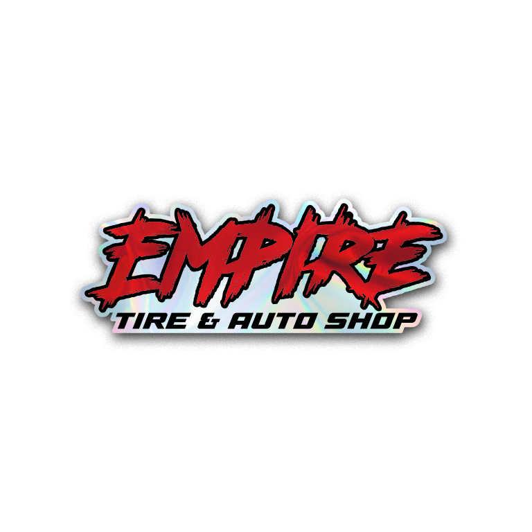 Empire Tire and Auto Shop - RED Holographic Sticker